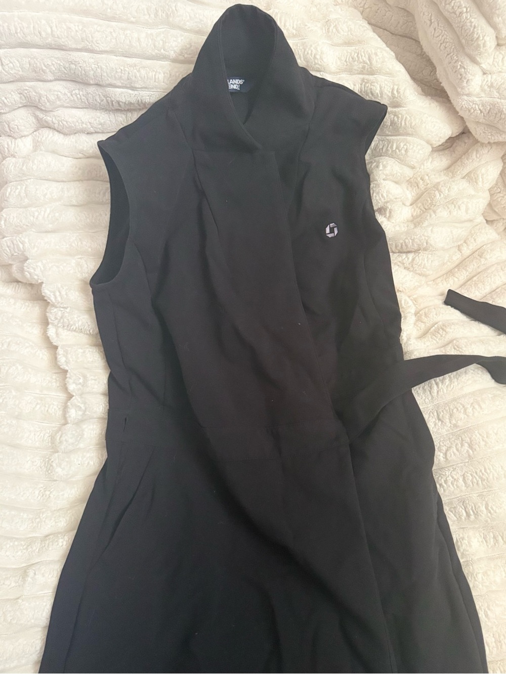 Chase Bank Black Wrap Dress